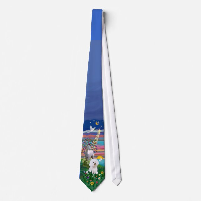 Bichon Frise 1 - Magical Night Tie (Front)