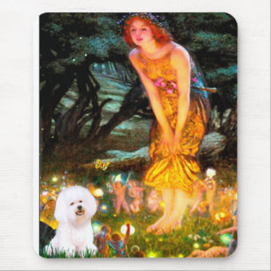 Bichon Frise 1 - MidEve Mouse Pad
