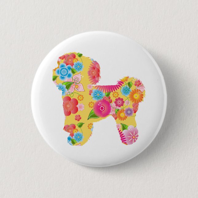 Bichon Frise 6 Cm Round Badge (Front)