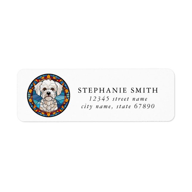 Bichon Frise Address Labels (Front)