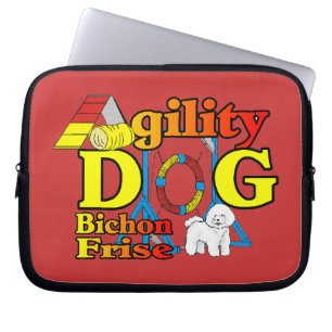 Bichon Frise Agility Laptop Sleeve