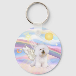 Bichon Frise Angel Key Ring