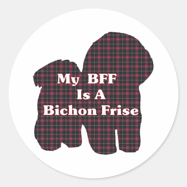 Bichon Frise BFF Sticker (Front)