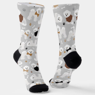 Bichon Frise Bones and Paws Socks