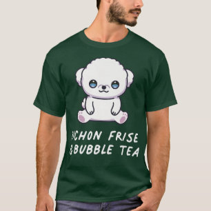 Bichon Frise & Bubble Tea Kawaii Cute Anime Dog Lo T-Shirt