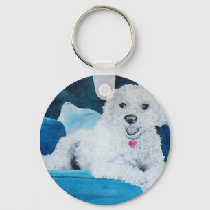 Bichon Frise Buddy Key Ring