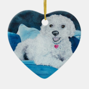 Bichon Frise Ceramic Ornament