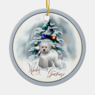 Bichon Frise Christmas Gifts Ornament
