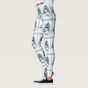 Bichon Frise Christmas Leggings