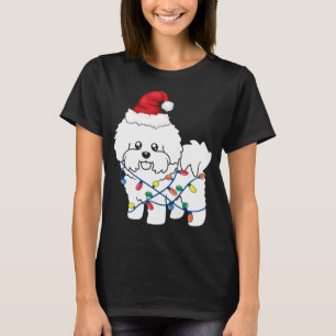 Bichon Frise Christmas Light Funny Dog Lover Gift T-Shirt