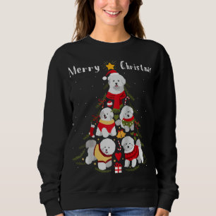 Bichon Frise Christmas Tree Xmas Dog Lover Sweatshirt