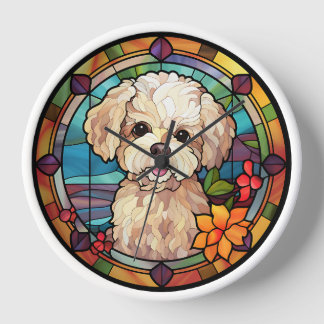 Bichon Frise Clock