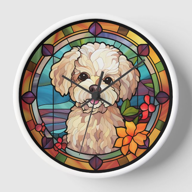 Bichon Frise Clock (Front)