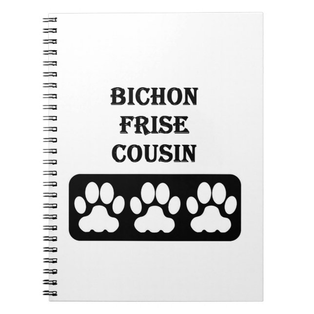 Bichon Frise Cousin Notebook (Front)