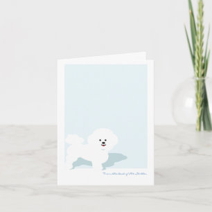 Bichon Frise Custom Note Card