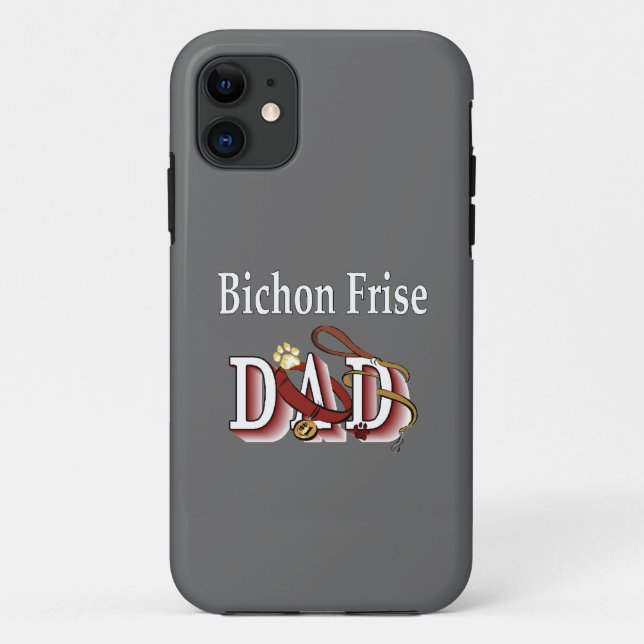 Bichon Frise Dad Case-Mate iPhone Case (Back)