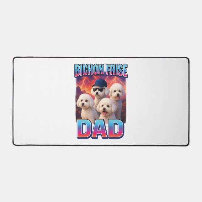 Bichon Frise Desk Mat (Front)