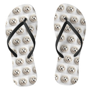 Bichon Frise Dog 3D Inspired Thongs