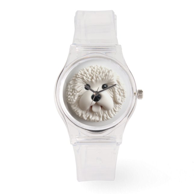Bichon Frise Dog 3D Inspired Watch (Front)