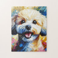 Bichon Frise Dog Acrylic Art Print Dog Lover Gift