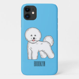 Bichon frise dog cartoon illustration iPhone 11 case