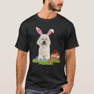 Bichon Frise Dog Easter Egg Hunt Bunny Bichon Fris T-Shirt