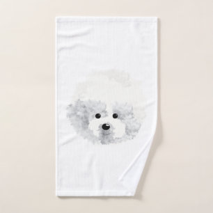 Bichon Frise dog Hand Towel