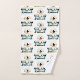 Bichon Frise Dog Hand Towel