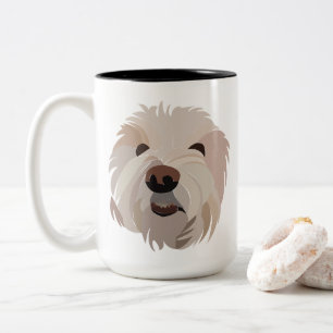Bichon Frise Dog Lover Bichon Frise Two-Tone Coffee Mug