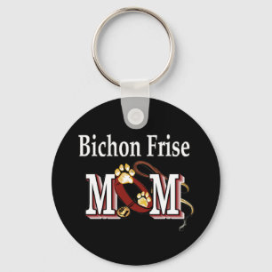 Bichon Frise Dog MOM Key Ring