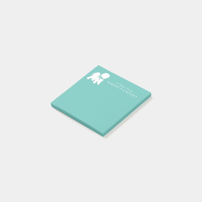 Bichon Frise Dog Puppy Post-it Notes (Angled)