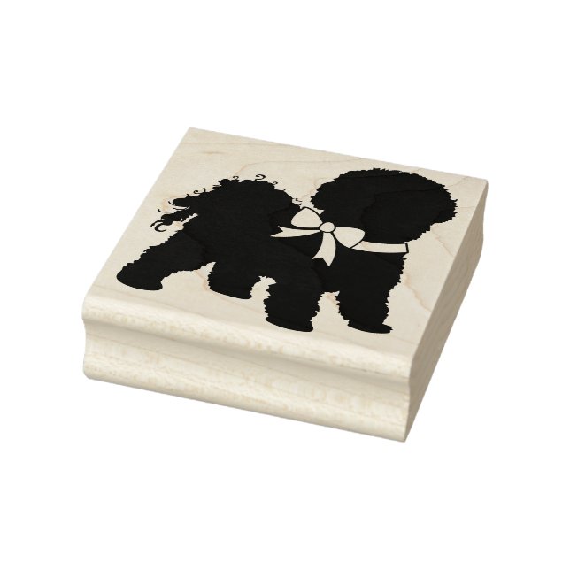 Bichon Frise Dog Puppy Rubber Stamp (Stamp)