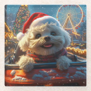 Bichon Frise Dog Roller Coaster Christmas