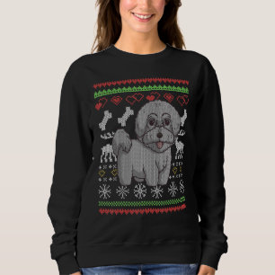Bichon Frise Dog Santa Claus Ugly Christmas Patter Sweatshirt