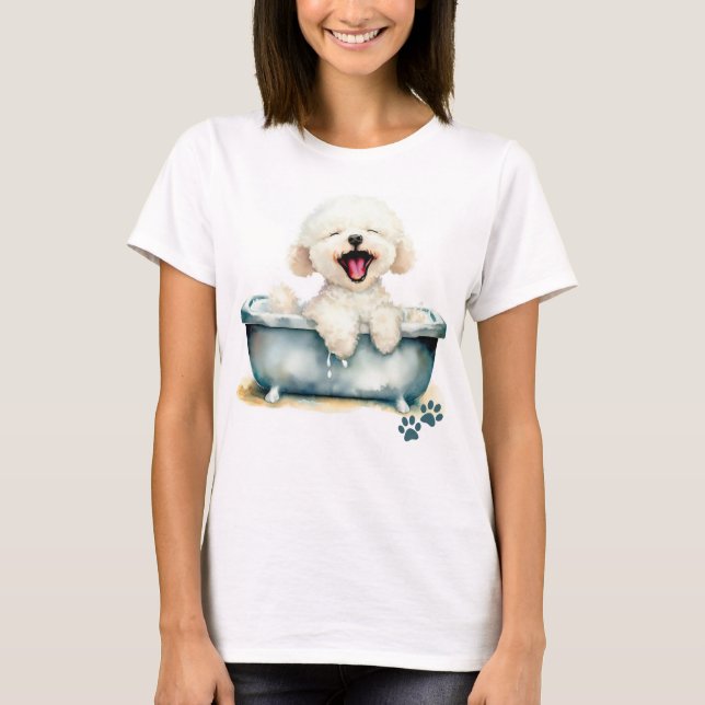 Bichon Frise Dog T-Shirt (Front)