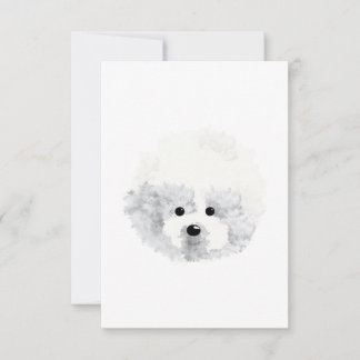 Bichon Frise dog Thank You Card
