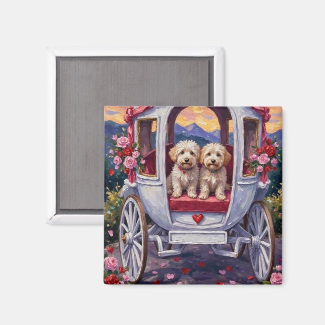 Bichon Frise Dog Valentine's Day Magnet (Front/Back)