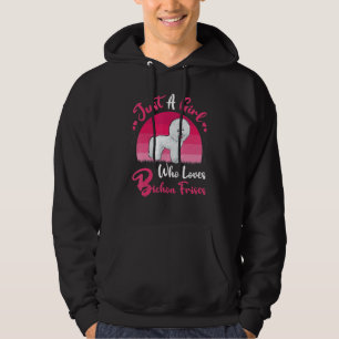 Bichon Frise Dog Vintage Just A Girl Who Loves Bic Hoodie