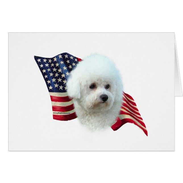 Bichon Frise Flag (Front Horizontal)