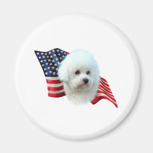 Bichon Frise Flag Magnet
