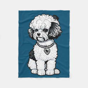 Bichon Frise Fleece Blanket