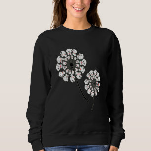 Bichon Frise Flower Fly Dandelion Funny Dog Sweatshirt