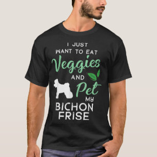 Bichon Frise Funny Vegan Dog Lover Owner Xmas Birt T-Shirt
