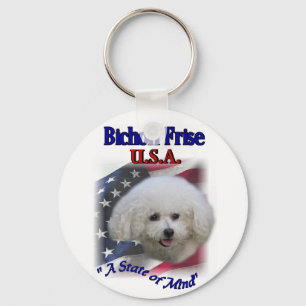 Bichon Frise Gifts Key Ring