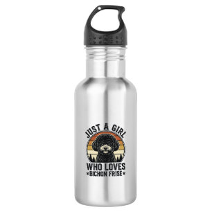Bichon Frise Girl Vintage Dog Lover Shirt_1 532 Ml Water Bottle
