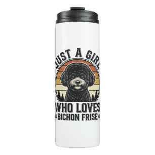 Bichon Frise Girl Vintage Dog Lover Shirt_1 Thermal Tumbler
