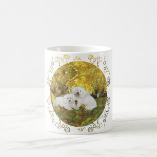 Bichon Frise Golden Autumn Coffee Mug