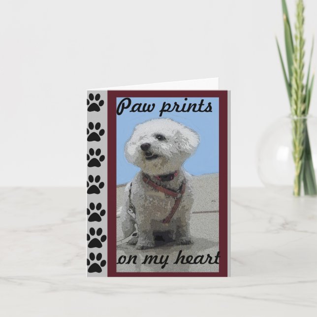 Bichon Frise Greeting Card (Front)