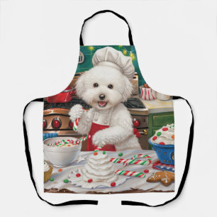 Bichon Frise Holiday Baking: Festive Christmas Apron