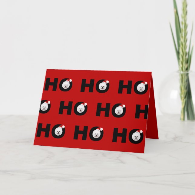 Bichon Frise Holiday Card (Front)